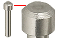 Gatan 3View System REM Stiftprobenteller mit großer Ø 2,4 mm Ebene, Ø 2 mm Pin, 12,5 mm H, Aluminium